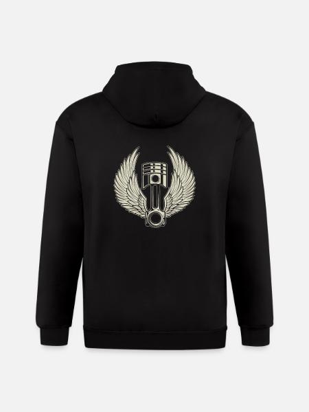 FREE PISTON - Gildan Heavy Blend Adult Zip Hoodie - black