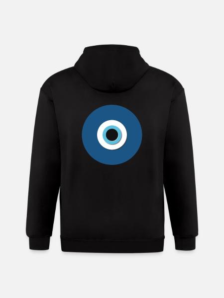 Turkish Eye - Gildan Heavy Blend Adult Zip Hoodie - black