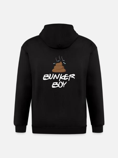 Bunker Boy - Gildan Heavy Blend Adult Zip Hoodie - black