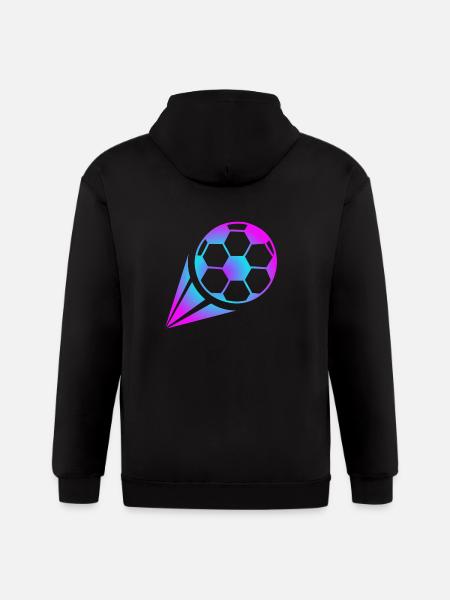 Futboll - Gildan Heavy Blend Adult Zip Hoodie - black