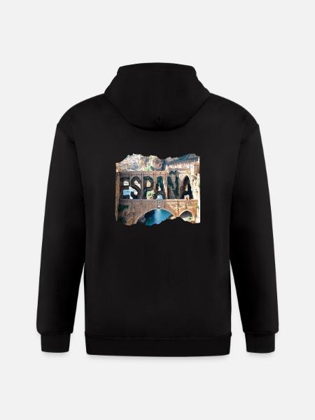 ESPAÑA 24 27 - Gildan Heavy Blend Adult Zip Hoodie - black