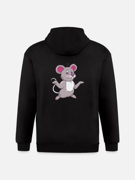 Not So Mouse - Gildan Heavy Blend Adult Zip Hoodie - black
