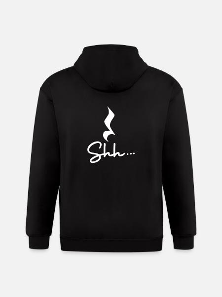 Musical Rest Notation - Gildan Heavy Blend Adult Zip Hoodie - black