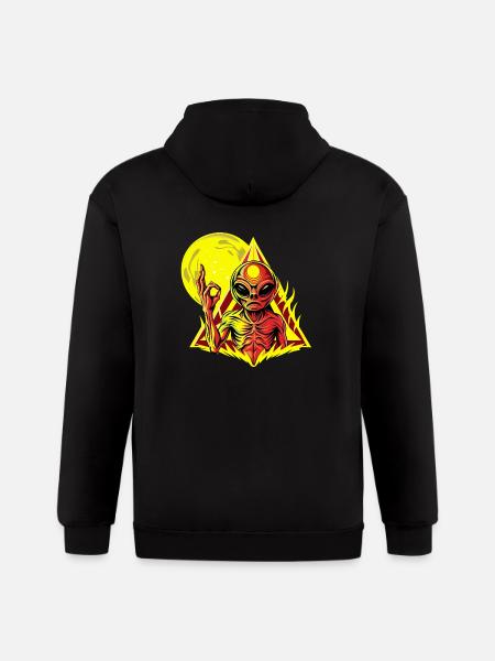 IlluminET155 - Gildan Heavy Blend Adult Zip Hoodie - black