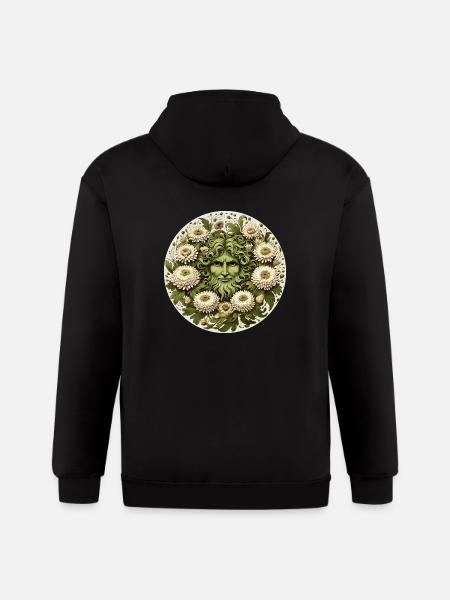 The Greenman - Gildan Heavy Blend Adult Zip Hoodie - black
