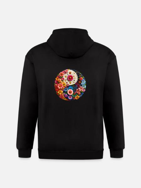 Harmony's Contrast - Gildan Heavy Blend Adult Zip Hoodie - black