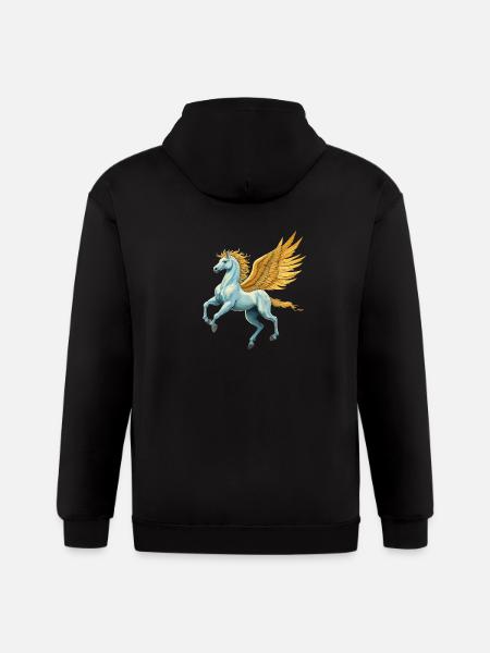 Pegasus - Gildan Heavy Blend Adult Zip Hoodie - black
