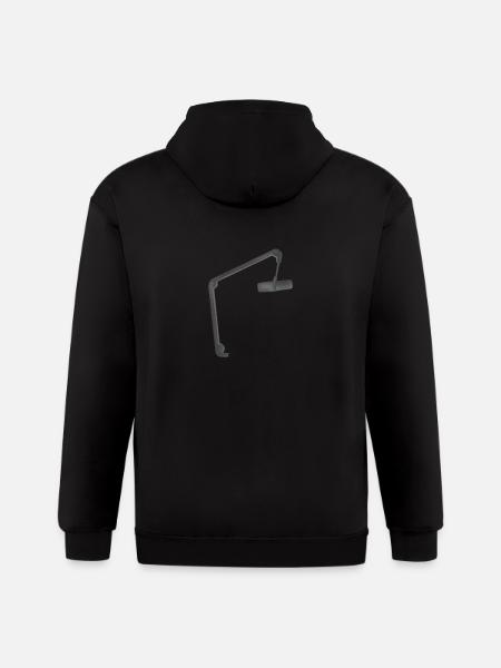 Microphone - Gildan Heavy Blend Adult Zip Hoodie - black