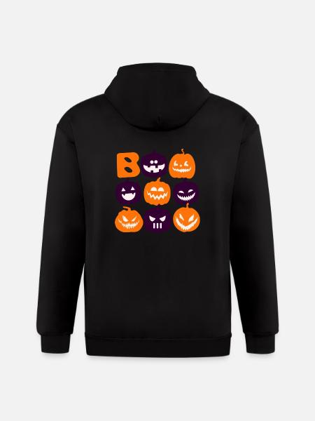 Boo - Gildan Heavy Blend Adult Zip Hoodie - black
