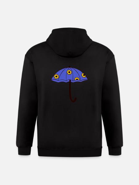 umbrella - Gildan Heavy Blend Adult Zip Hoodie - black