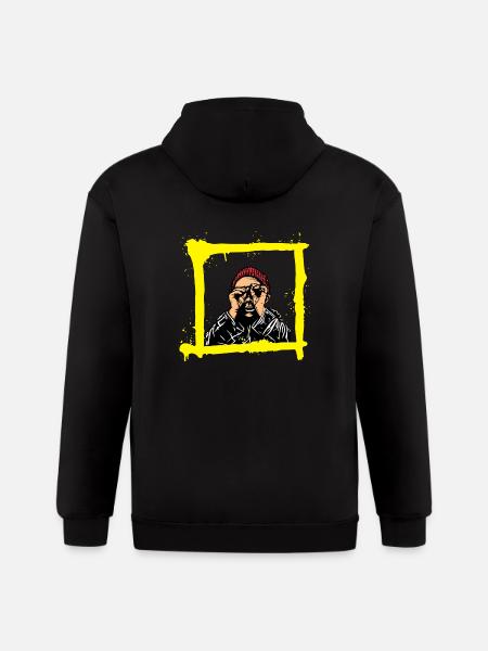 Looking Away - Gildan Heavy Blend Adult Zip Hoodie - black
