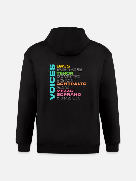 Voices - Gildan Heavy Blend Adult Zip Hoodie - black