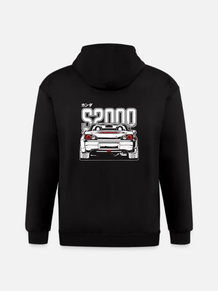 S2000 Ap2abcdabcdabcdwhite Print - Gildan Heavy Blend Adult Zip Hoodie - black