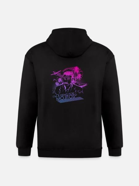 I'm a Fiend for Mojitos - Gildan Heavy Blend Adult Zip Hoodie - black