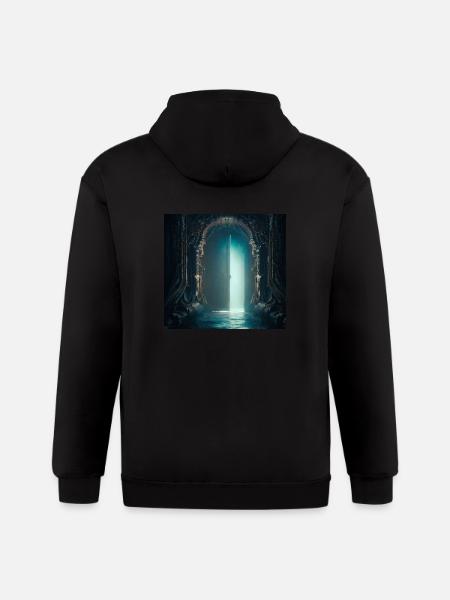 Secret gate - Gildan Heavy Blend Adult Zip Hoodie - black