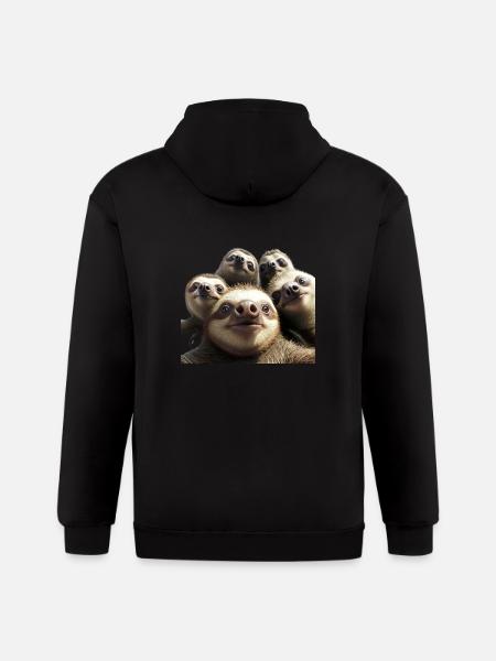 Selfy - Gildan Heavy Blend Adult Zip Hoodie - black