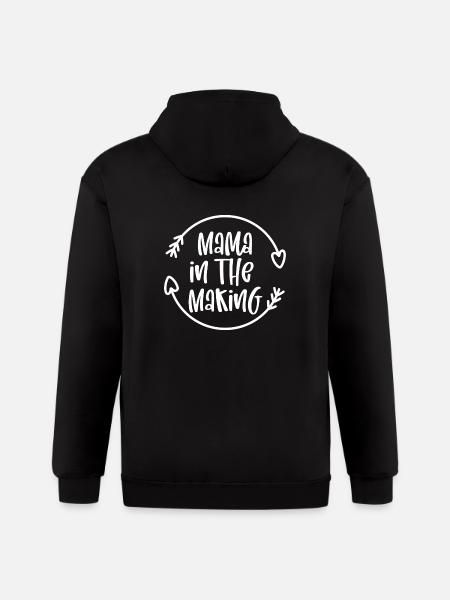 Mama In The Making - Gildan Heavy Blend Adult Zip Hoodie - black
