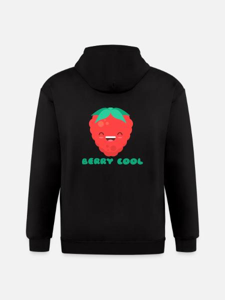 Berry Cool - Gildan Heavy Blend Adult Zip Hoodie - black