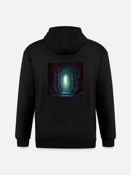 Secret gate - Gildan Heavy Blend Adult Zip Hoodie - black