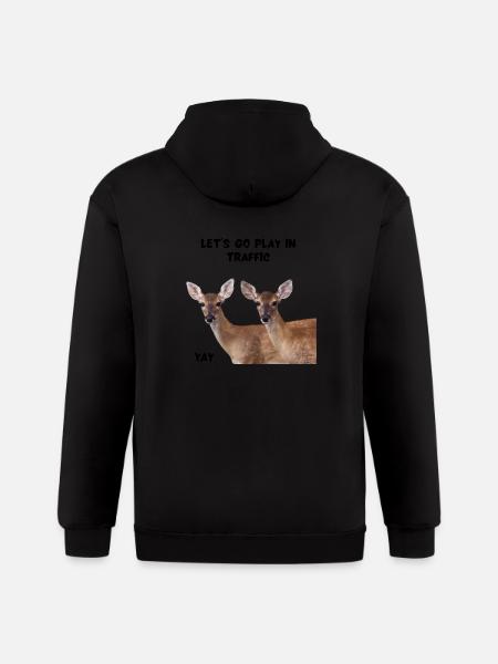Risky Deer - Gildan Heavy Blend Adult Zip Hoodie - black