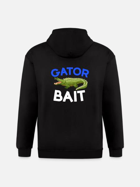 Gator Bait Crocs - Gildan Heavy Blend Adult Zip Hoodie - black