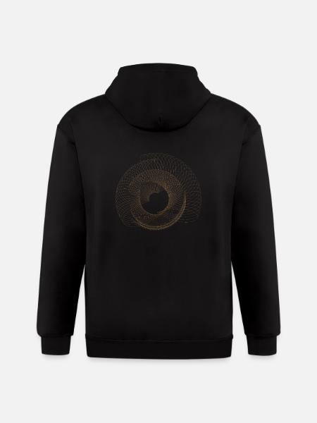 Abstract Dot Design - Gildan Heavy Blend Adult Zip Hoodie - black