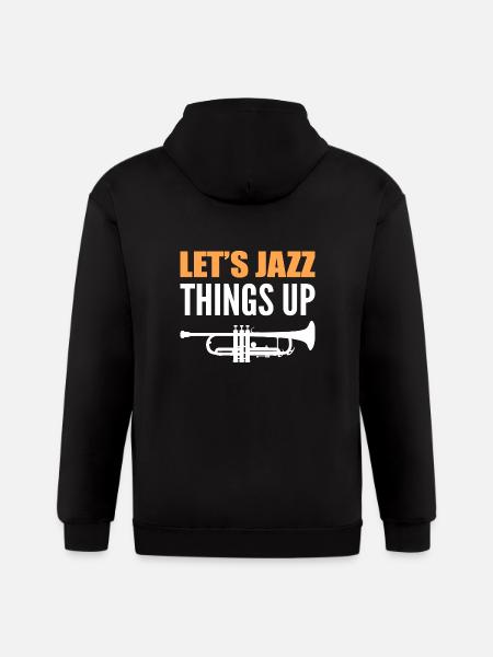 Let's Jazz Maestro Gift - Gildan Heavy Blend Adult Zip Hoodie - black