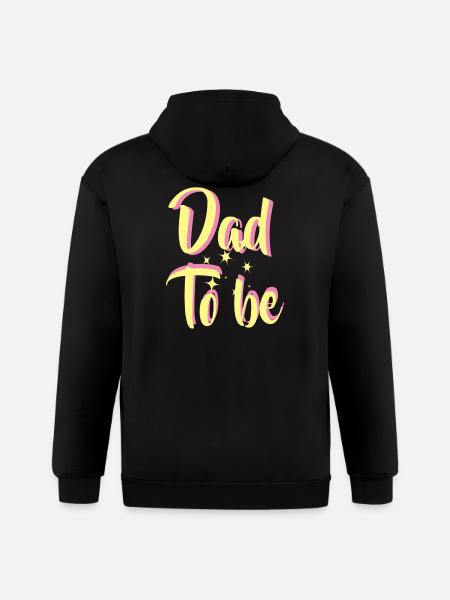 Dad To Be - Gildan Heavy Blend Adult Zip Hoodie - black