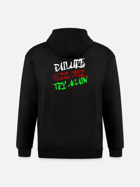Bold Graffiti - Gildan Heavy Blend Adult Zip Hoodie - black