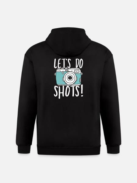 Let s do shots - Gildan Heavy Blend Adult Zip Hoodie - black