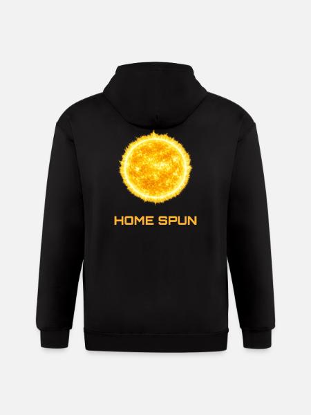 Sunburst Home Spun Solar T-shirt - Gildan Heavy Blend Adult Zip Hoodie - black
