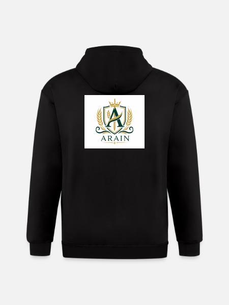 Arain Pride - Premium Punjabi Heritage Graphic - Gildan Heavy Blend Adult Zip Hoodie - black