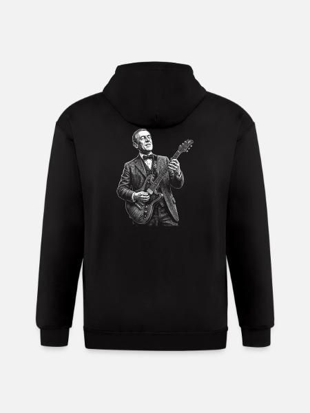 Woodrow Wilson Midnight Jazz Maestro - Gildan Heavy Blend Adult Zip Hoodie - black