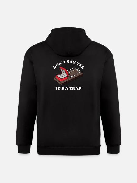 It's a Trap - Gildan Heavy Blend Adult Zip Hoodie - black