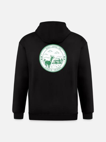 Nara Eki Art - Gildan Heavy Blend Adult Zip Hoodie - black