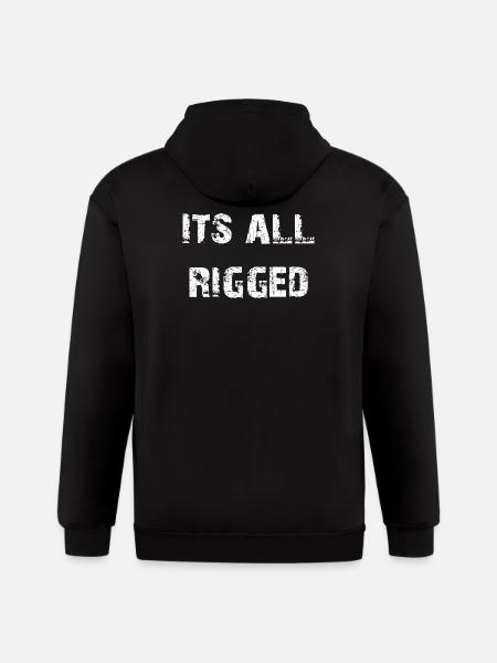 It's All Rigged - Gildan Heavy Blend Adult Zip Hoodie - black