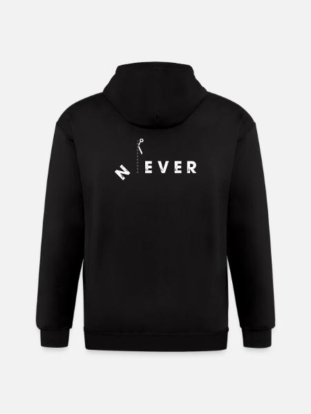 Never Cut Line - Gildan Heavy Blend Adult Zip Hoodie - black