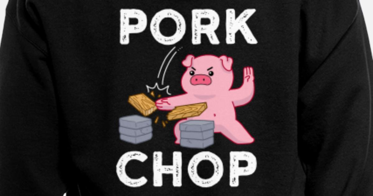 Pork Chop Funny Pig' Men's Zip Hoodie | Spreadshirt