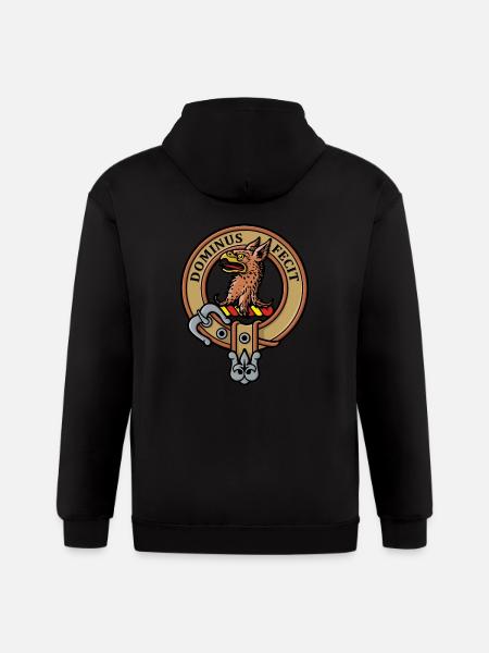 Clan Baird Crest - Gildan Heavy Blend Adult Zip Hoodie - black