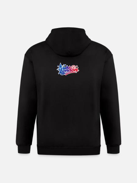 London Skyline Splash - Gildan Heavy Blend Adult Zip Hoodie - black