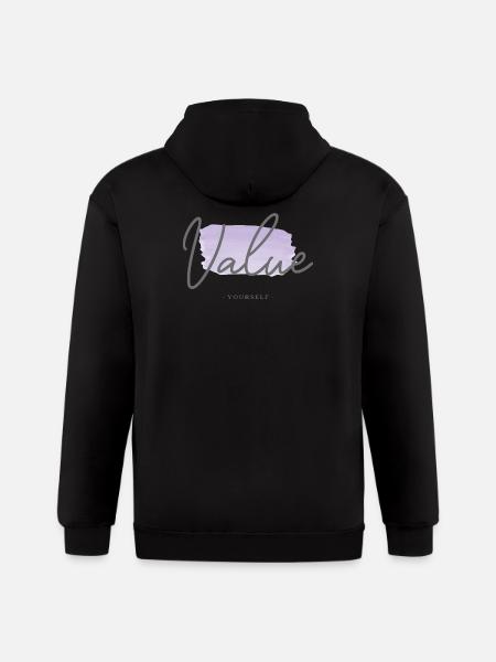 Value Yourself - Gildan Heavy Blend Adult Zip Hoodie - black