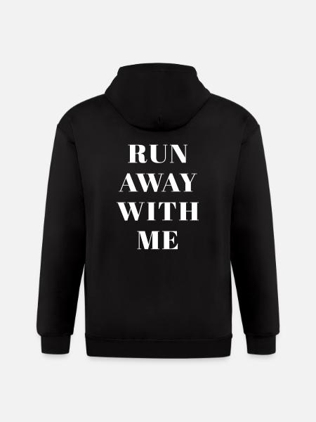 Run Away With Me - Gildan Heavy Blend Adult Zip Hoodie - black