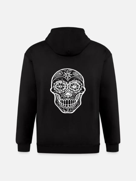 Mexican Mask - Gildan Heavy Blend Adult Zip Hoodie - black