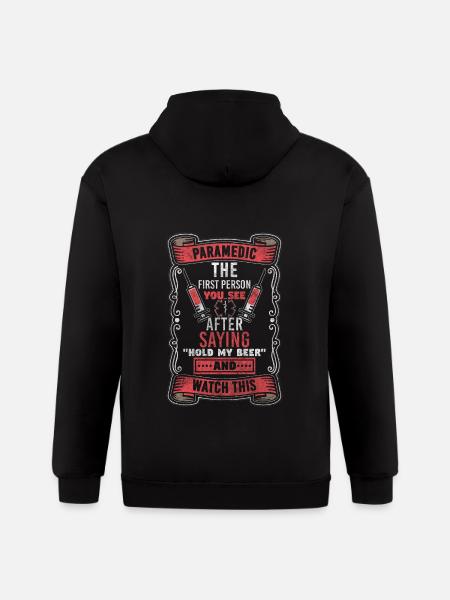 Ambulance Services Hospital Emergency Call - Gildan Heavy Blend Adult Zip Hoodie - black