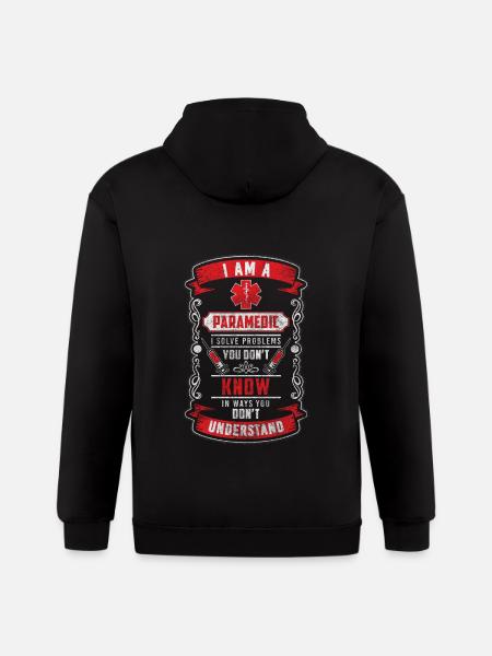 Paramedics Ambulance Use Paramedic - Gildan Heavy Blend Adult Zip Hoodie - black