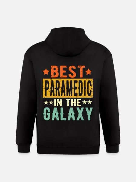 Best Paramedic Ever Paramedic Gift - Gildan Heavy Blend Adult Zip Hoodie - black