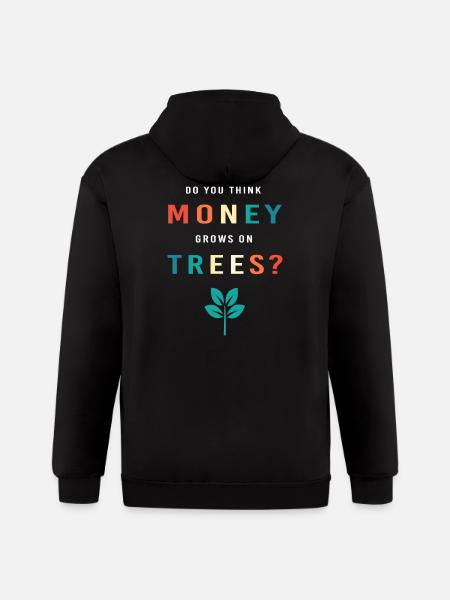 Business Finance Money Meme - Gildan Heavy Blend Adult Zip Hoodie - black