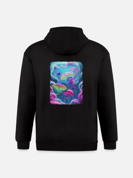 fantastical dream - Gildan Heavy Blend Adult Zip Hoodie - black