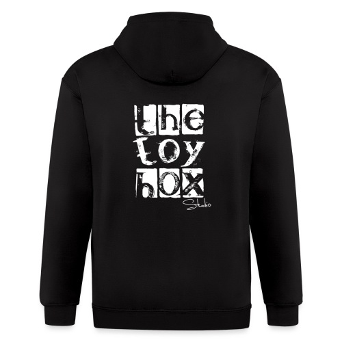 The Toy box Studio - White Logo - Men's Zip Hoodie