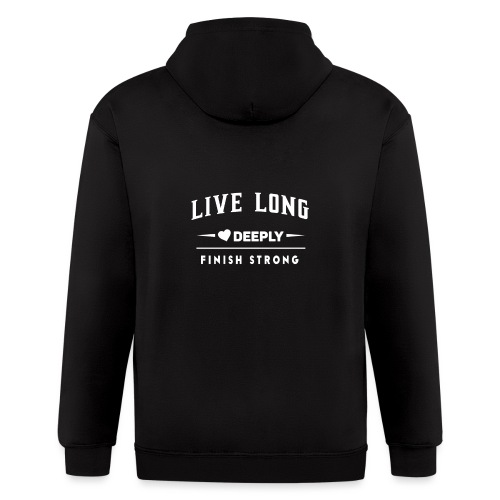 Live Long - Men's Women's Short Sleeve - T-Shirt - Men's Zip Hoodie